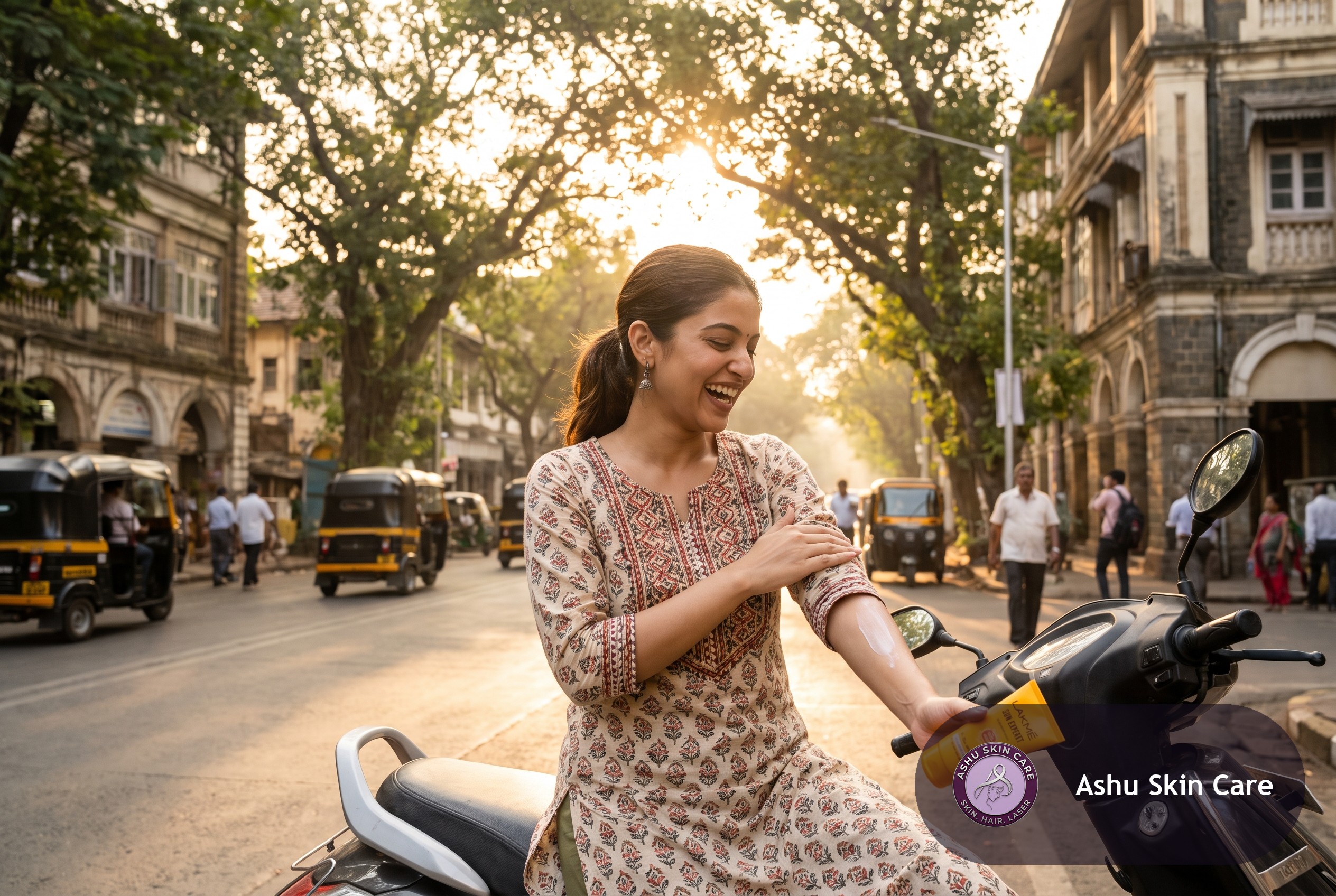 Two-Wheeler Commute and Sun Damage: Why Bhubaneswar Riders Age Skin Faster